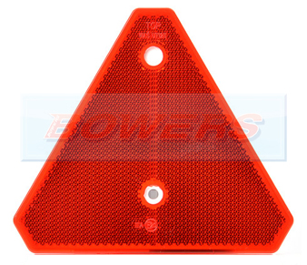 Red Reflective Triangle For Trailer/Caravan/Gate Post